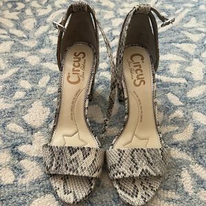 Circus by Sam Edelman snake skin heels